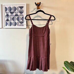 NWOT • Hollister • plaid mini dress